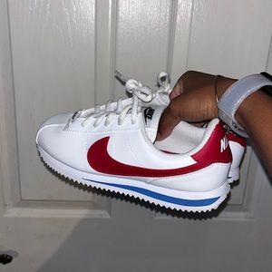 nike red&white cortez